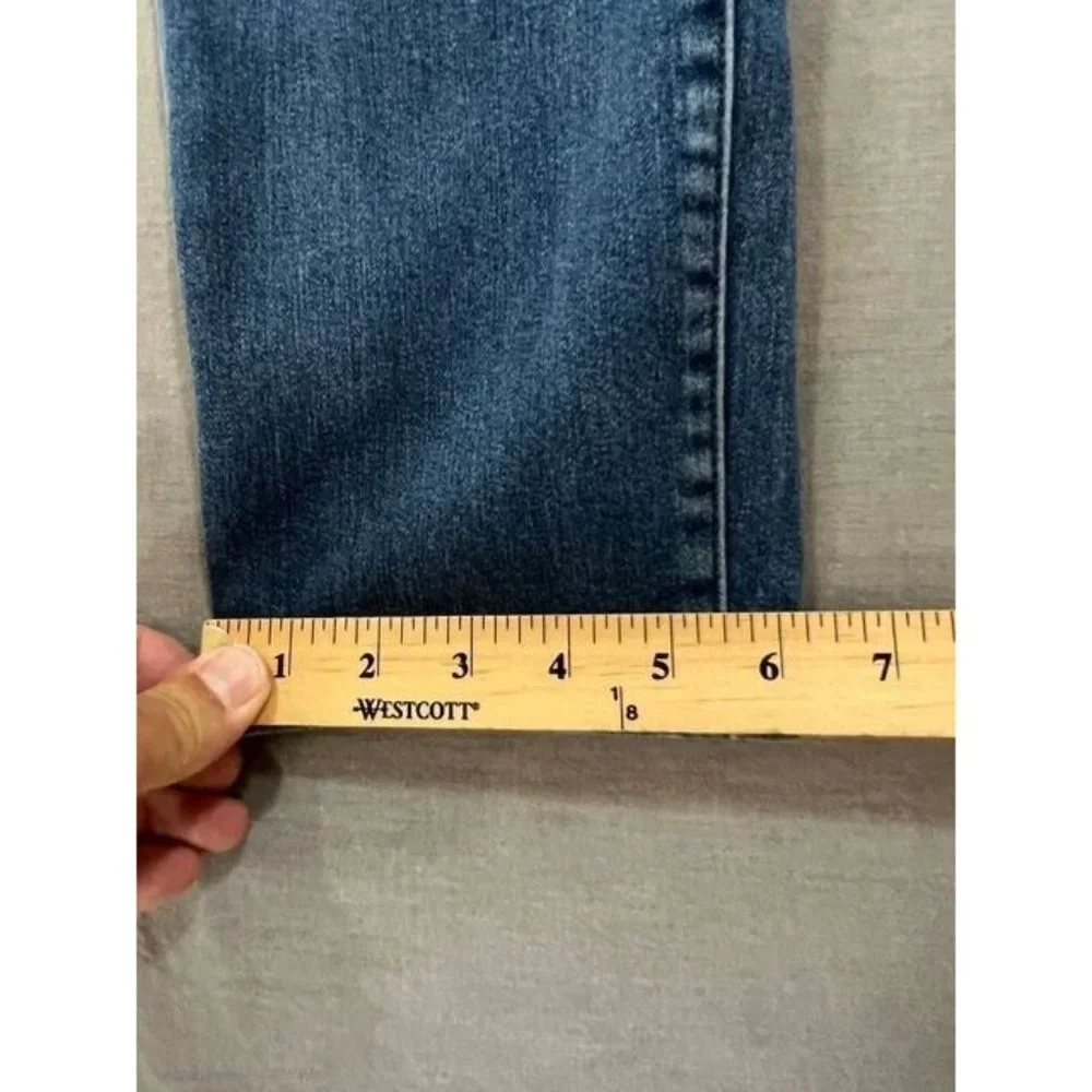 NYDJ Alina Leggings Pants‎ Womens 6 Blue Denim Belted Pockets 32x29. - Picture 9 of 13